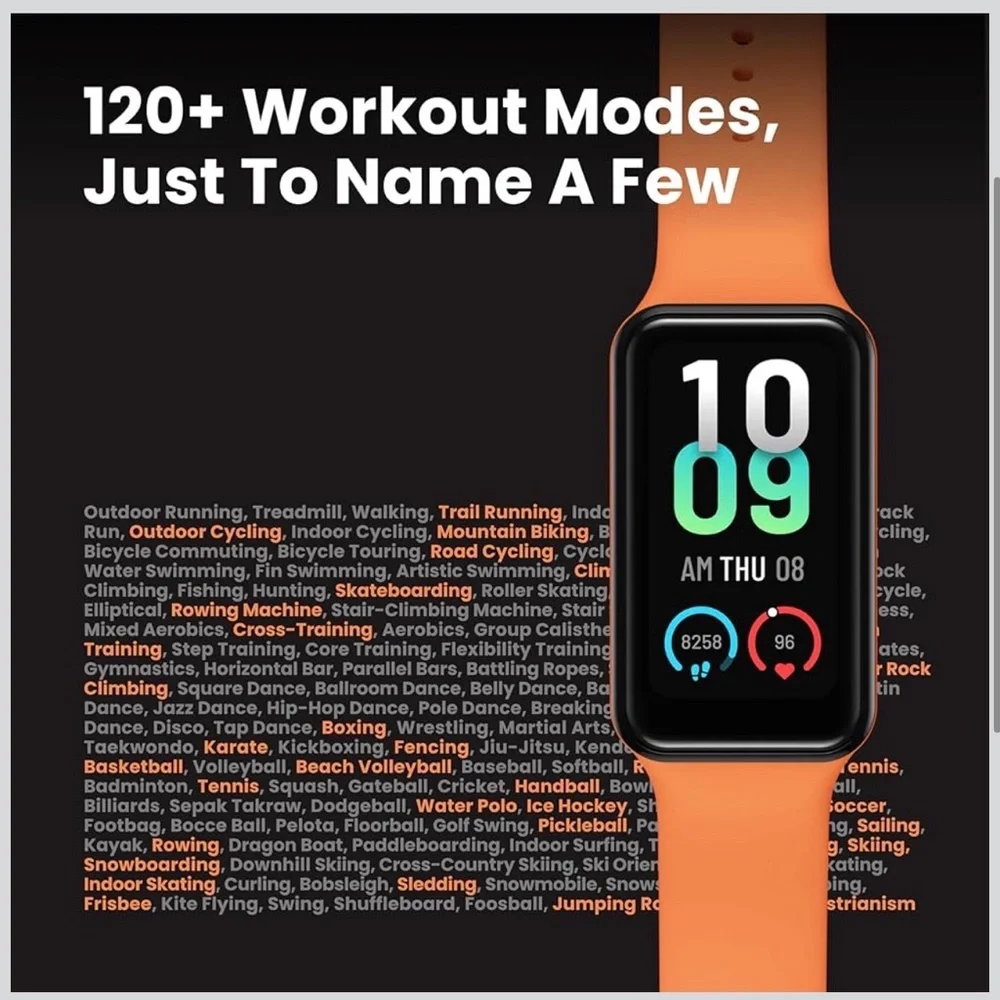 Amazfit Band 7 Activity Fitness Tracker, Black